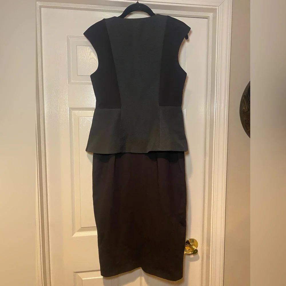 NWT Ted Baker Women’s Jamthun Peplum Zip Front Dress Designer Mini Sleeveless - Picture 13 of 13
